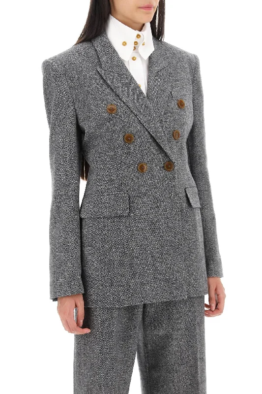 Gray Jackets for Subtle -Vivienne westwood lauren jacket in donegal tweed