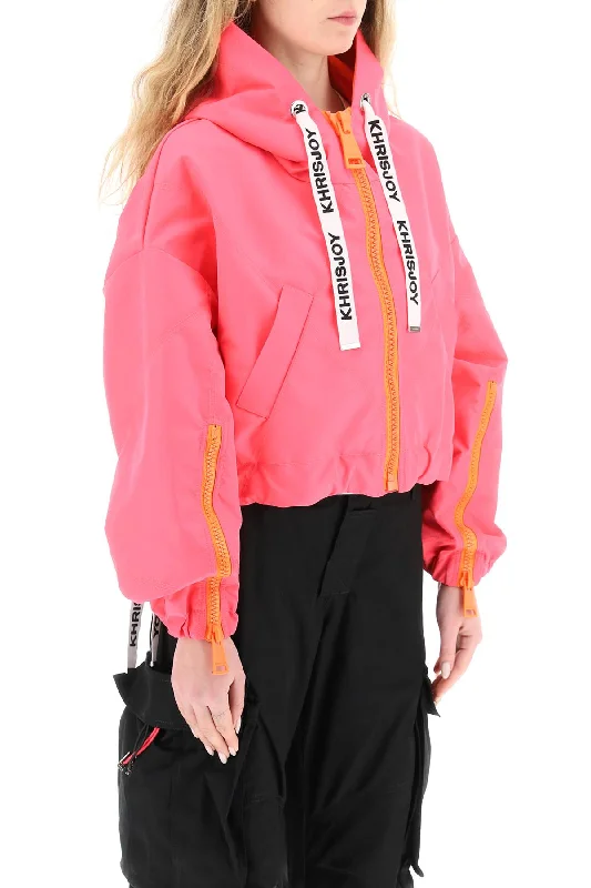 Gym Jackets for Workout -khris crop windbreaker jacket