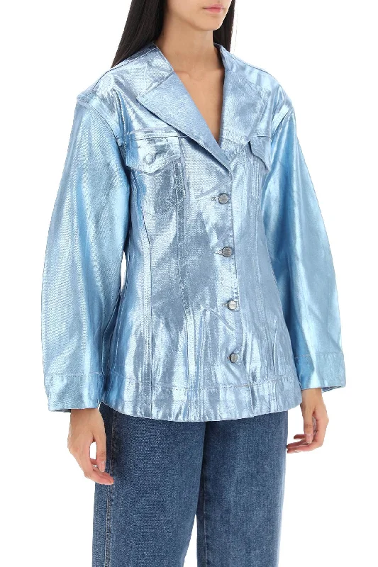 Button-Up Jackets for Traditional -foil denim jacket