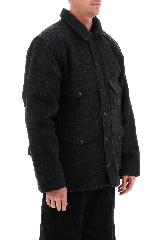 Hooded Jackets for Added Coverage -padded mackinaw wool cruiser jacket