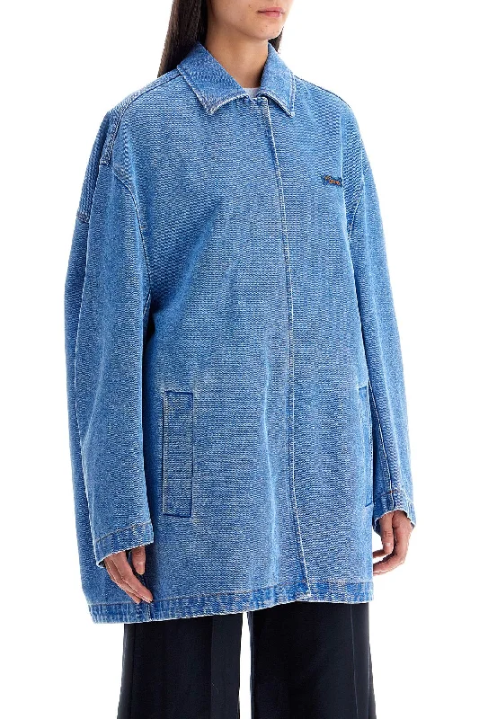 Travel Jackets for On-the-go -oversized organic denim jacket