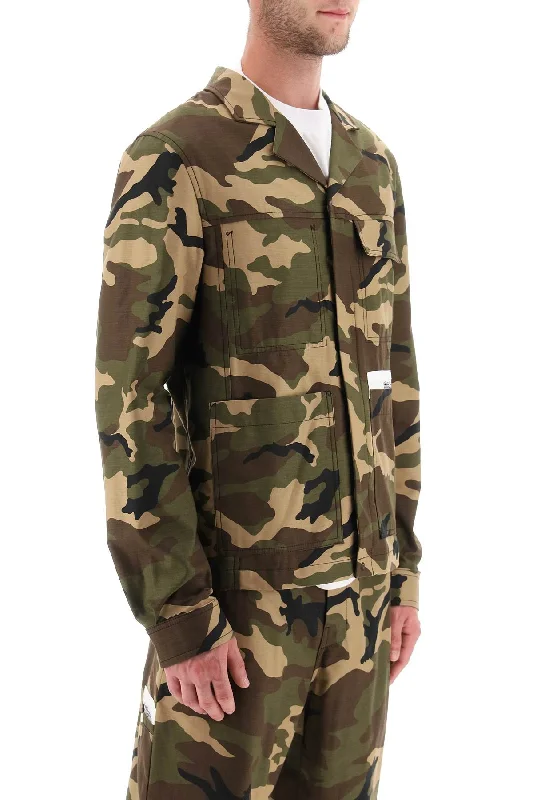 Workout Jackets for Fitness -camouflage cotton work jacket