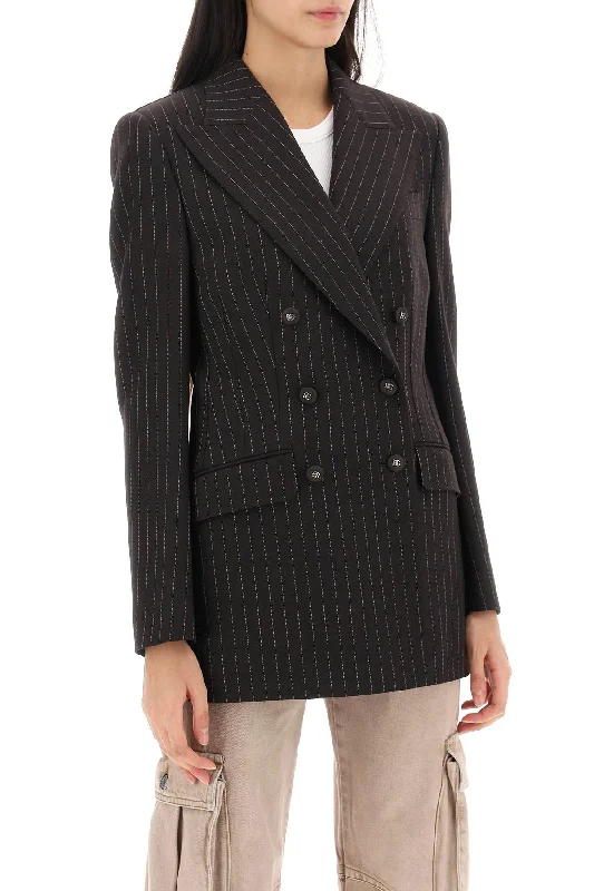 Wool Jackets for Cozy Feelings -pinstriped turlington jacket