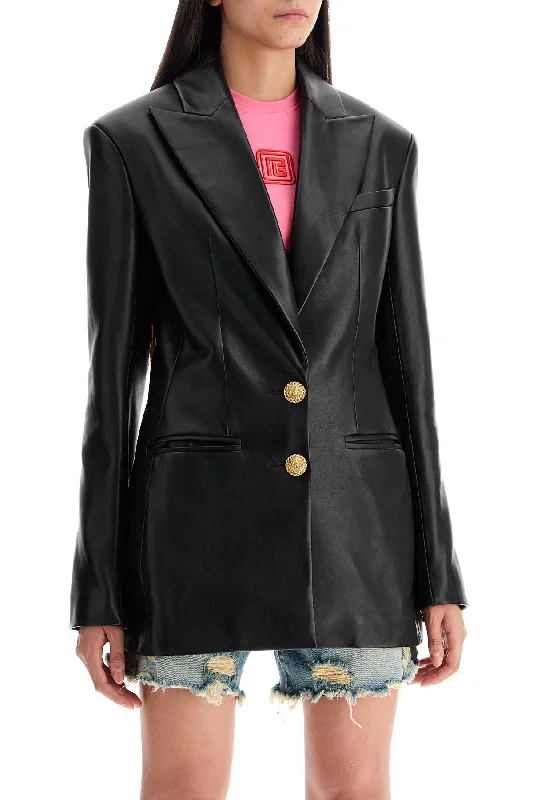 Business Jackets for Meetings -leather blazer jacket