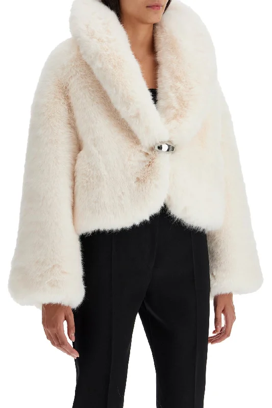 Biker Jackets for Edgy Style -short faux fur jacket