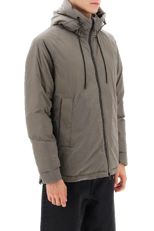 Running Jackets for Exercise -iglaile hooded midi puffer jacket