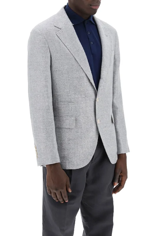 Weekend Jackets for Leisure -Brunello cucinelli unstructured linen, wool and silk jacket.