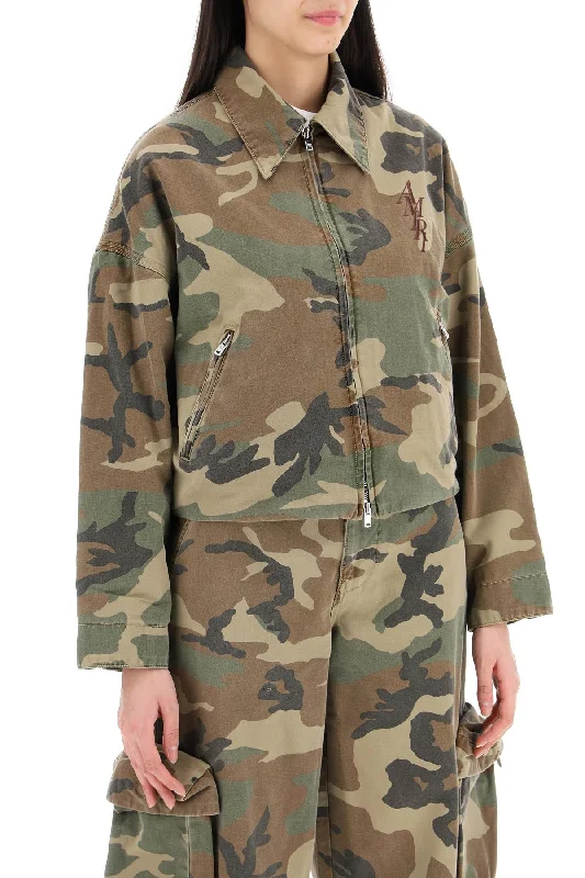 Green Jackets for Nature -Amiri "workwear style camouflage jacket