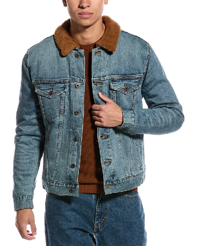 Travel Jackets for On-the-go -Vince Denim Trucker Jacket