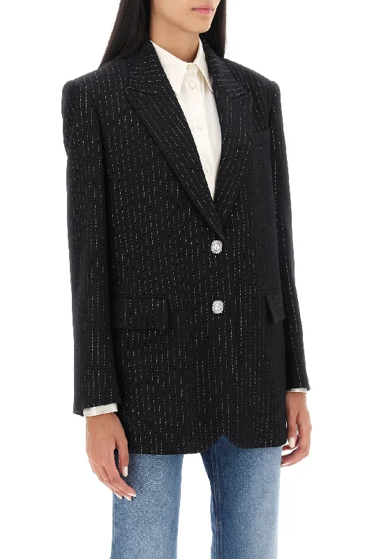 Heavy Duty Jackets for Durability -lurex-pinstriped jacket