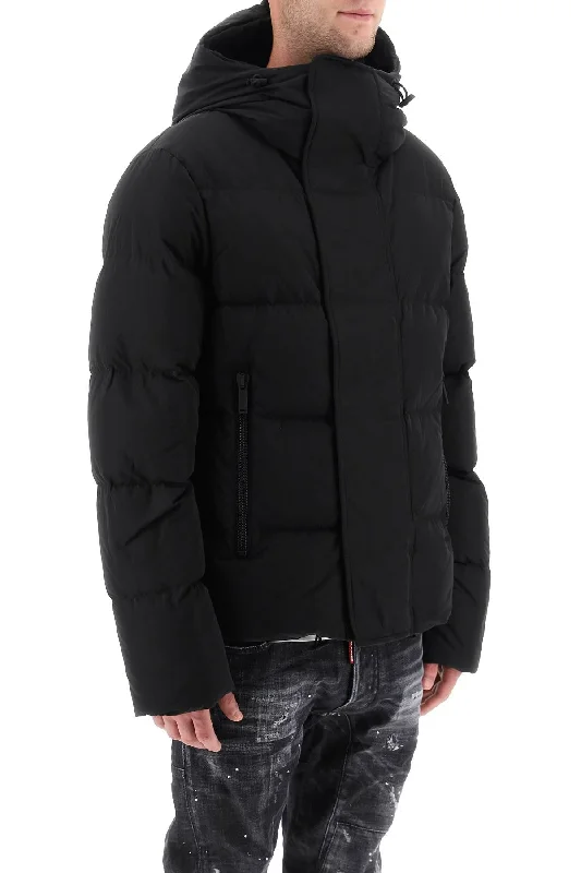 Peacoat Jackets for Nautical -Dsquared2 short hooded down jacket