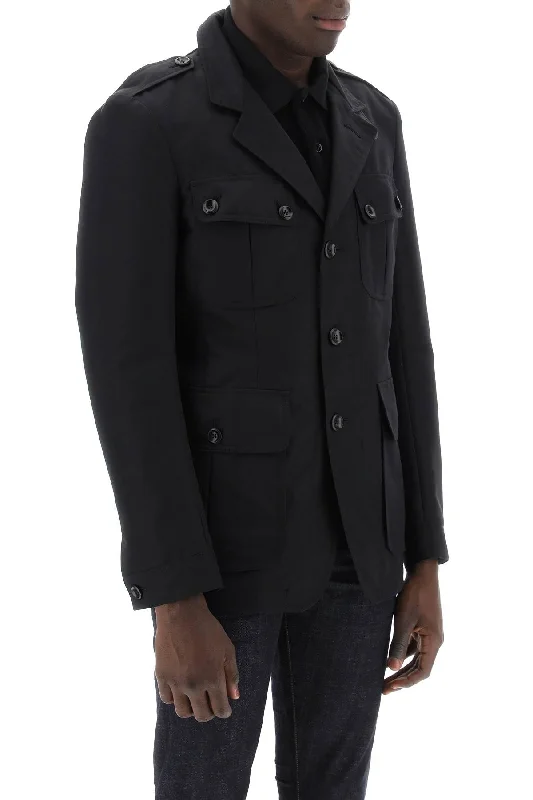 Lightweight Jackets for Easy Carry -Tom ford cotton and nylon field jacket