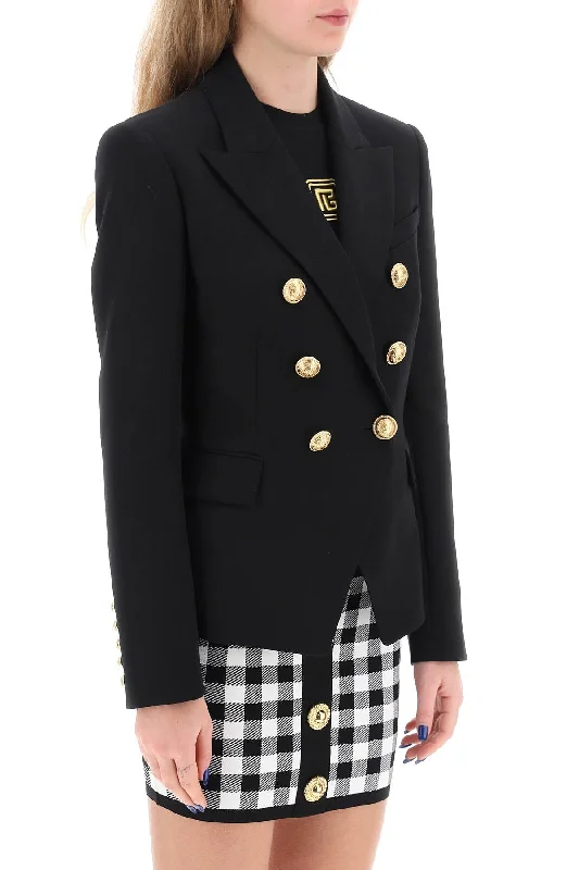 School Jackets for Uniform -Balmain fitted double-breasted jacket