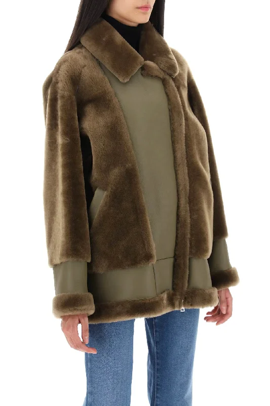 High School Jackets for Students -Blancha shearling jacket