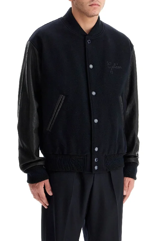 Cocktail Jackets for Elegant -aleandro bomber jacket with leather sleeves