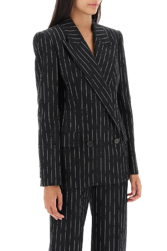 Weekend Jackets for Leisure -broken pinstripe jacket