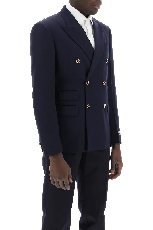 Blue Jackets for Classic -Versace tailored jacket with medusa buttons