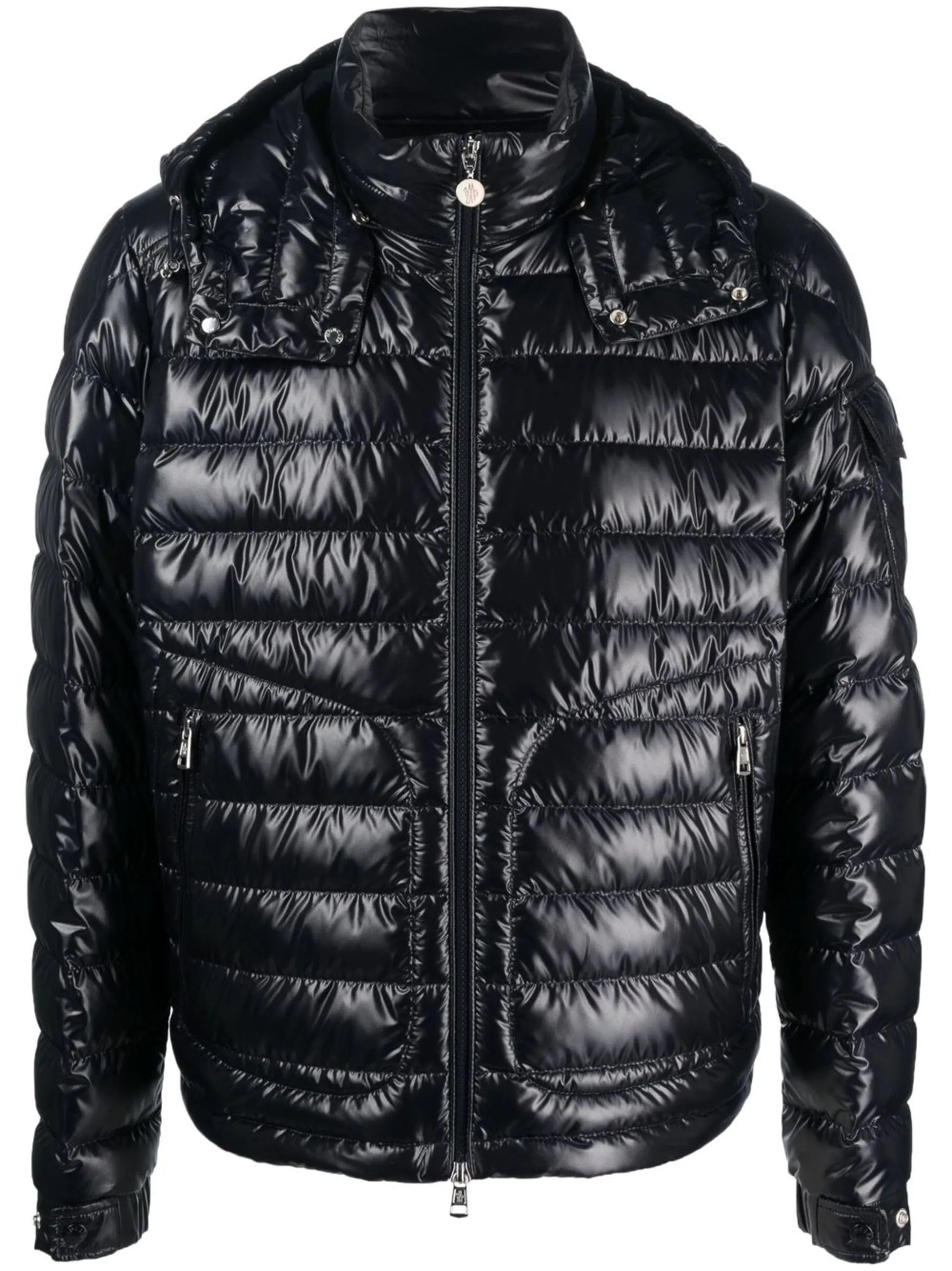 Geometric Jackets for Modern -Moncler basic lauros short hooded down jacket