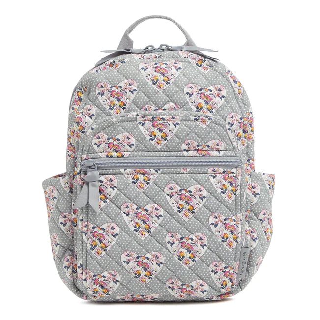 Casual denim backpack for everyday casual outings -Small Backpack : Mon Amour Gray