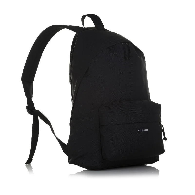 Compact hiking backpack with rain cover included -Balenciaga Explorer Backpack (SHG-37183)