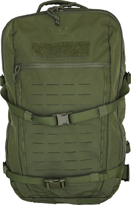 Laptop-friendly backpack for tech-savvy travelers -Tasmanian Tiger Modular Tac Pack 28 Liter Capacity Green Backpack 7399331