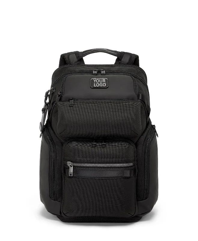 Multi-compartment backpack for organized school supplies -Tumi Nomadic Custom Backpacks, Black