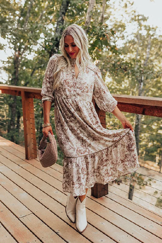 Plus size dresses featuring lace details feel romantic -Countryside Charmer Midi