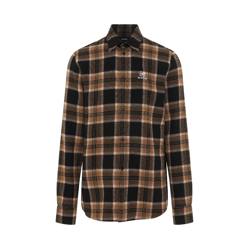 Budget-friendly backpack for thrifty adventure seekers -Egonimati Long Sleeve Shirt in Tartan