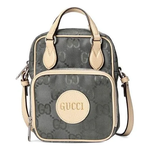 Laptop sleeve backpack for college student convenience -(WMNS) Gucci Logo Printing Off The Grid Backpack Grey 625850-H9HAN-1263