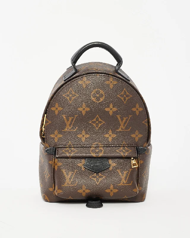 Small sling backpack for quick city errands -Louis Vuitton Monogram Palm Springs Mini Backpack