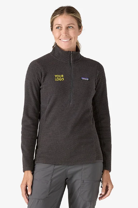 Patagonia Womens R1 Air Custom Half-Zips, Black