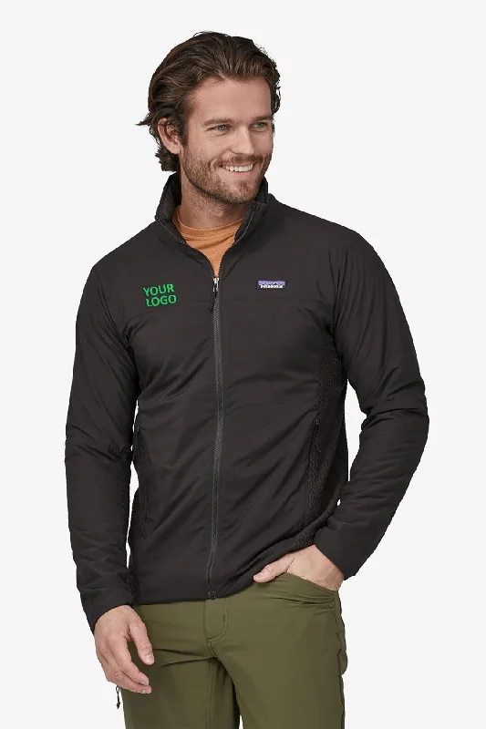 Windbreaker Jackets for Windy Days -Patagonia Mens Nano-Air Light Hybrid Custom Jackets, Black