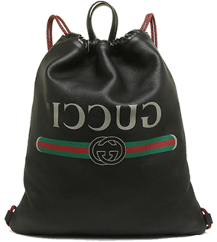 Kids’ character backpack for fun school days -(WMNS) Gucci Print Drawstring Backpack 516639-OGCBT-8163