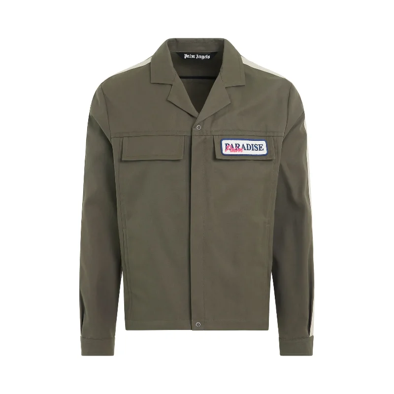 Anniversary Jackets for Special -Paradise Coach Jacket in Military/Beige