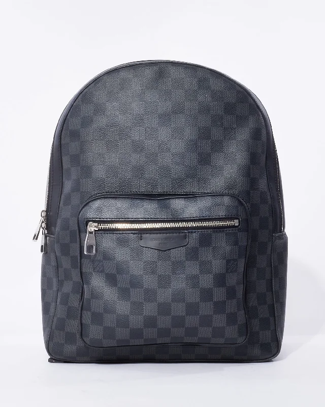 Fashionable leather backpack for weekend getaway chic -Louis Vuitton Damier Graphite Canvas Josh Backpack