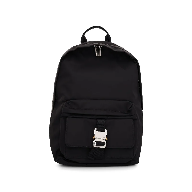 Eco-conscious backpack with sustainable fabric choices -Backpack - X Backpack in Black/Silver