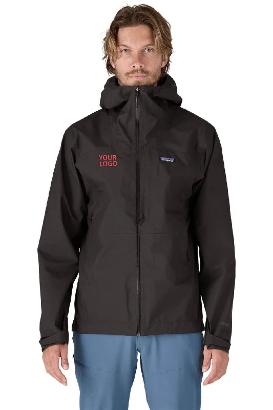 Fleece Jackets for Warmth Purpose -Patagonia Mens Boulder Fork Custom Rain Jackets, Black