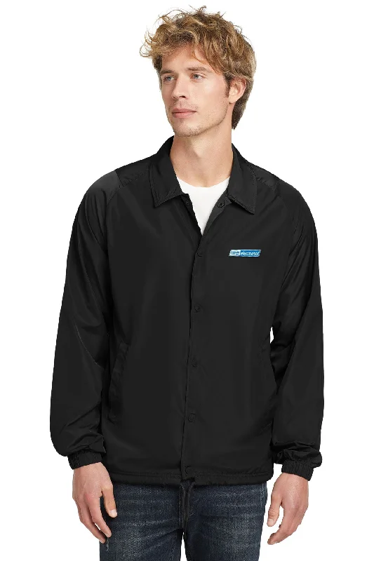 Casual Friday Jackets for Relaxed -New Era Coach Jacket, Black [ME Elecmetal]