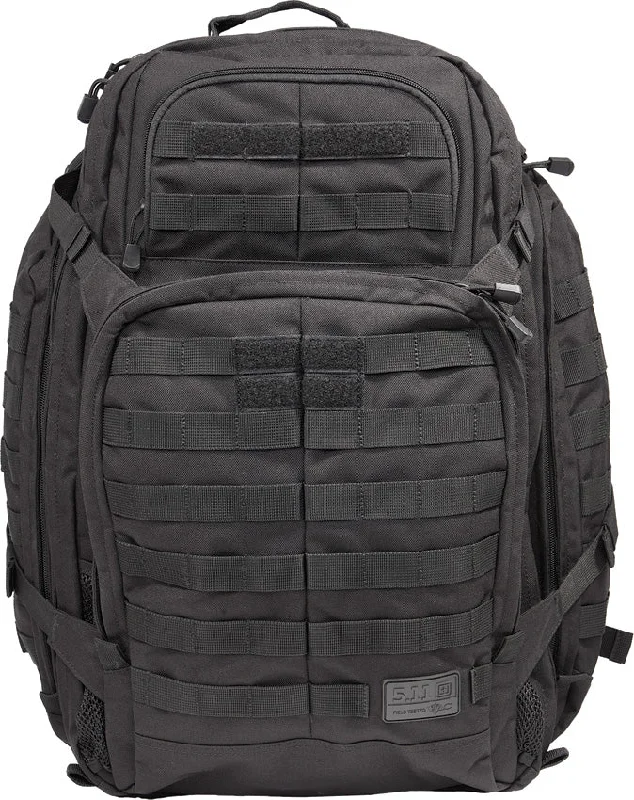 Eco-conscious backpack with sustainable fabric choices -5.11 Tactical Rush 72 Outdoor Survival Hiking & Camping Black Backpack 58602