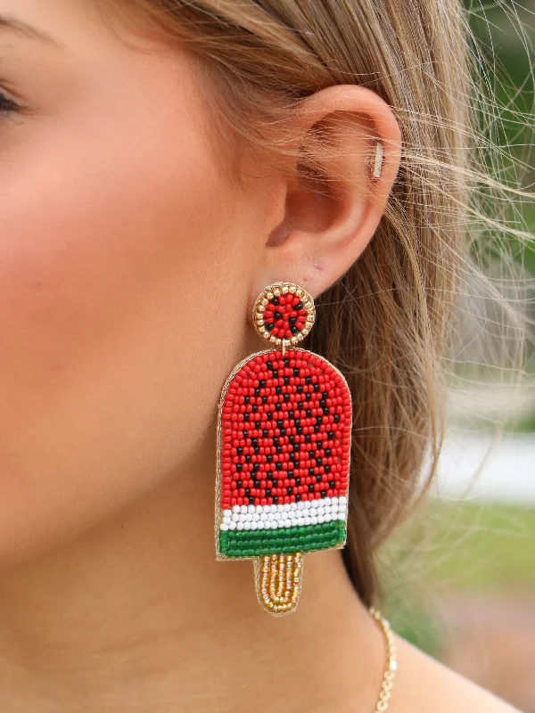 Best hoop earrings with vintage rhinestone embellishments for a retro-glam effect-Watermelon Sugar Earrings