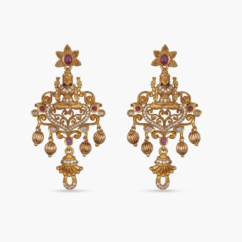 Hoop earrings with artistic filigree designs for an intricate, delicate finish-Bhumi Antique Earrings