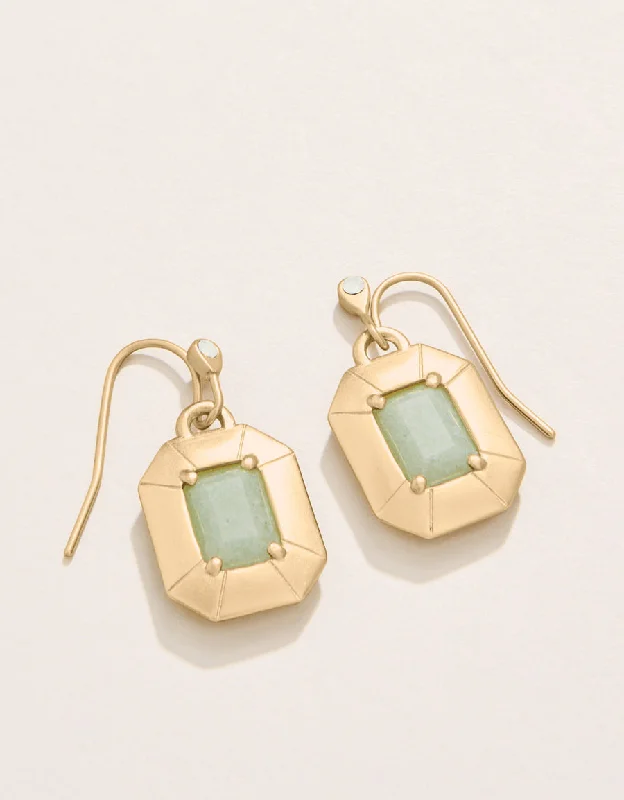 Best hoop earrings with matching bracelets for a coordinated jewelry set-Spartina 449 Chateau Earrings in Frosty Green