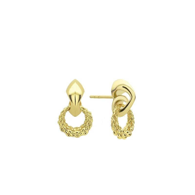 Best hoop earrings with angel wing accents for a spiritual and meaningful design-Quest Drop Earring - 18K Gold Vermeil