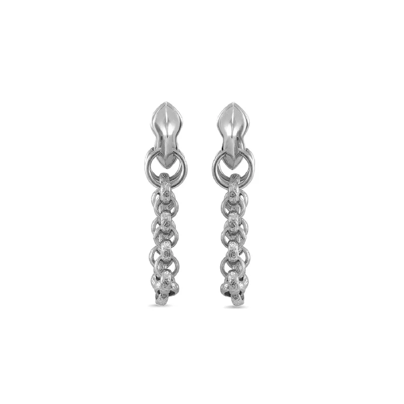 Best hoop earrings with geometric pendants for a modern, chic appeal-Reign Earring Short - Sterling Silver