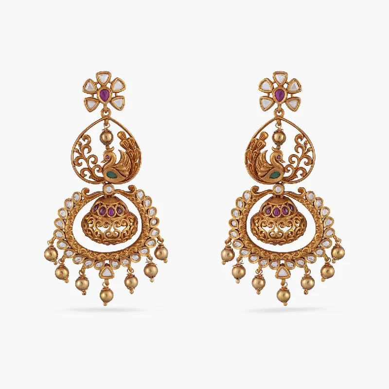 Best hoop earrings with oval shapes for a unique and elongated design-Riya Antique Earrings