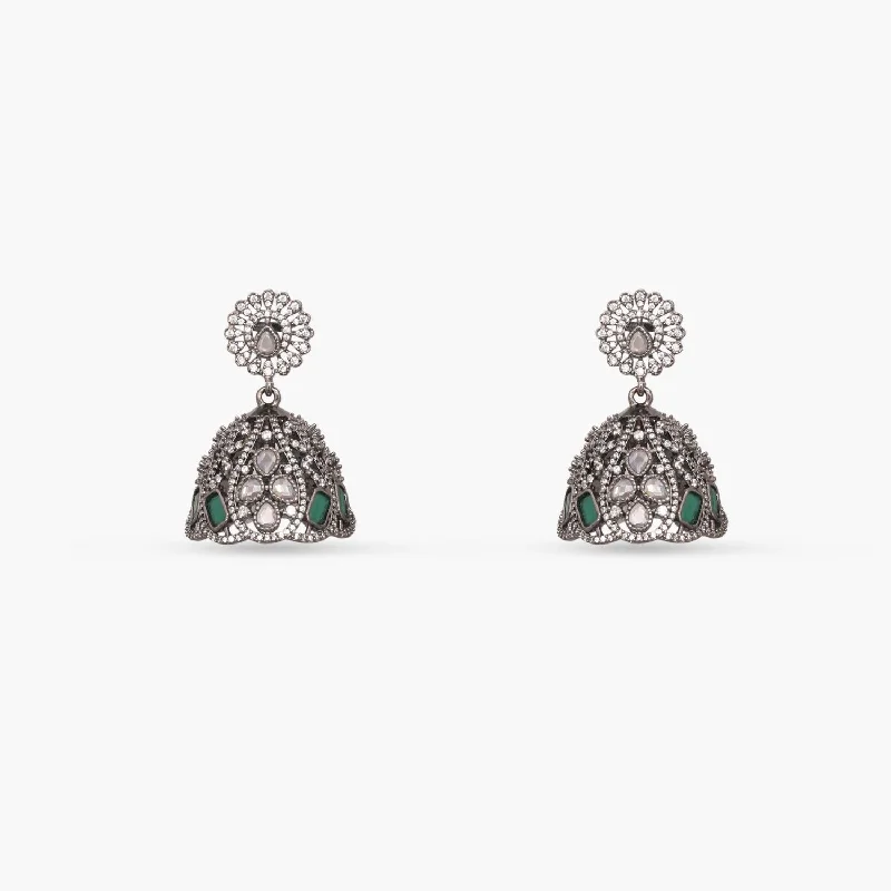 Best hoop earrings with butterfly motifs for a playful and whimsical appearance-Skylar CZ Classic Jhumka Earrings