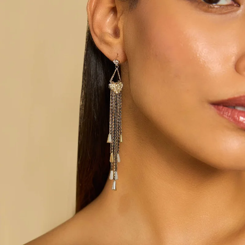 Hoop earrings with a matte finish for a sleek and sophisticated appearance-Trendy Earring 174867