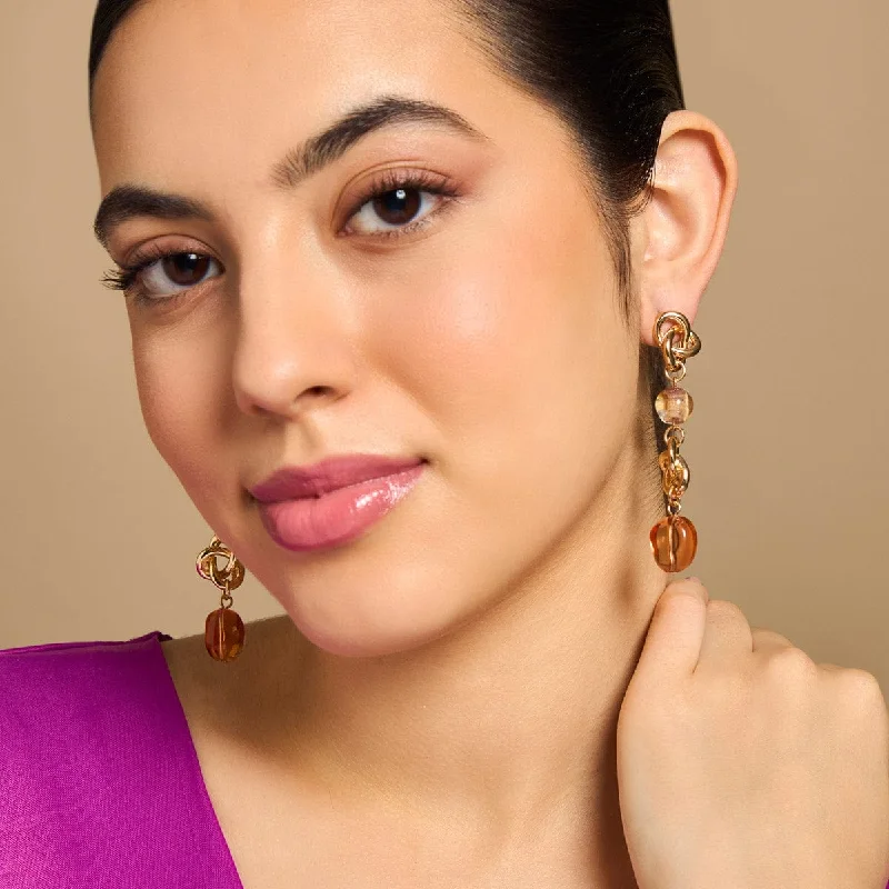 Best hoop earrings with matching bracelets for a coordinated jewelry set-Trendy Earring 176012